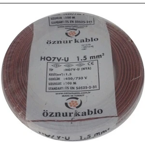 1,5 mm Nya Kablo - 100 Metre