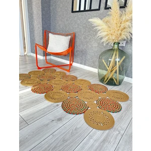 Natura El Dokuma Jüt Bohem Tarz Otantik Salon Oturma Odası Koridor Mutfak Halısı Banyo Paspası Natural Halı 100%100 Pamuk Halı