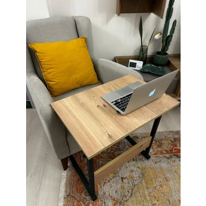 Laptop Sehpası, Çalışma Masası, Yan Sehpa, | Yükseklik Ayarlı, Ergonomik, Taşınabilir, | Ev & Ofis – Atlantik Çam - 60x40 - (SUNTALAM)