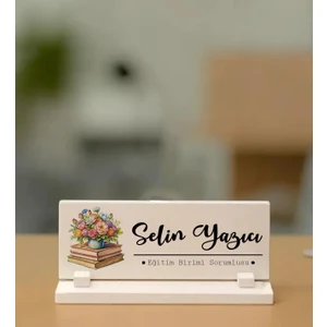 Kişiye Özel Eğitim Birimi Sorumlusu Masaüstü Taş Isimlik