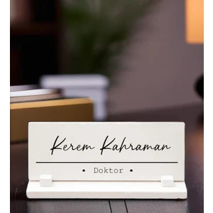 Doktor Temalı Masaüstü Taş Isimlik - Fotoğrafsız