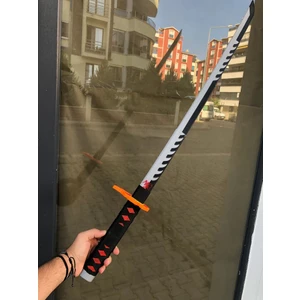Tanjiro Katana Sword Kılıç Demon Slayer 95 cm Katlanabilir Sağlam Plastik Açılıp Kapanabilen Katana