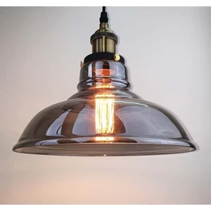 modern,rustik,vintage mutfak,oda,cafe,oteller için füme 1xe27 cam sarkıt avize çap:28cm