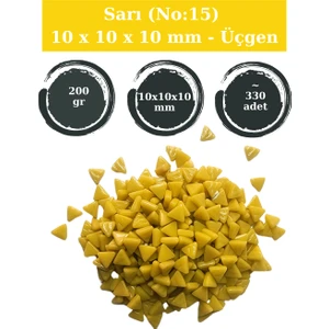 Zen Mozaik Sanatsal Mozaik Çalışmalarınız Için 10X10 X10 mm - Üçgen Cam Mozaik Taşı (200 Gr)