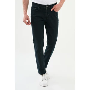 Çizgili Indigo Super Slim Fit Erkek Kot Pantolon