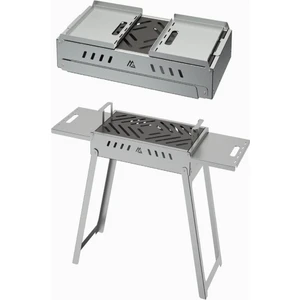 Marina Grill Sehpalı Katlanır Galvaniz Mangal 60CM