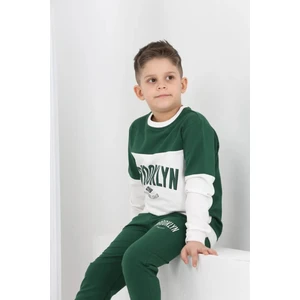 3877 8-12 Yaş Brooklyn Baskılı Ikili Takım