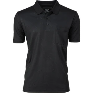 Erkek Pamuklu Merserize Kumaş T-Shirt Düğmeli Polo Yaka Cepli Kısa Kol Şık Desenli Tam Kalıp