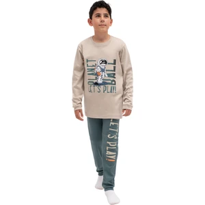 5079 10-13 Yaş Lets Play Baskılı  Pijama Takım