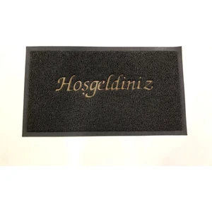 Bademler Halı Kapı Önü Paspas Hoşgeldiniz Yazılı Plastik Kıvırcık Paspas 40X60CM