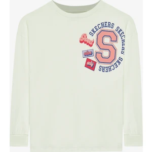 G Graphic Tee Long Sleeve T-Shirt Büyük Kız Çocuk Beyaz Tshirt SK242058-102