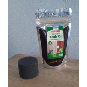 Taus Marine Eco-Teak Oıl / Premıum Normal (Solventsiz Natürel Tik YAĞI)100ML ve uygulama süngeri