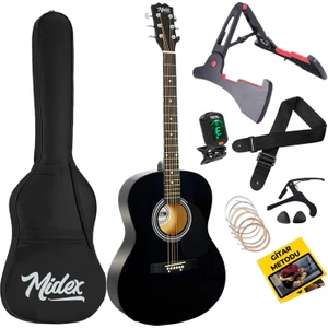 RG-550BK Pack Siyah 40 İnç Akustik Gitar Seti 4/4 Yetişkin