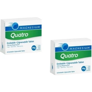 Magnesium Quatro Tablet 32 Tablet x 2 Adet