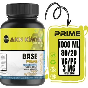 Prime Wilmar Chemnovatic Nbase 3 Mg Gliserin Propilen Glikol Base Nbase Vg Pg 80-20 100 ml 250 ml 500 ml 1000 ml