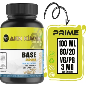 Prime Wilmar Chemnovatic Nbase 3 Mg Gliserin Propilen Glikol Base Nbase Vg Pg 80-20 100 ml 250 ml 500 ml 1000 ml