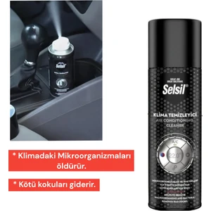 Selsil Araç Klima Mikroorganizma Temizleyici Kötü Koku Giderici Sprey 150 Ml