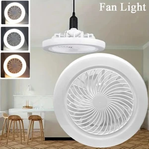 3 Işık Modlu,  Dinlenebilir, 3 Fan Hızlı, Kumandalı, Pervaneli, 42 Watt Çok Kaliteli LED Fan Ampul,