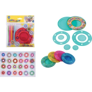 983-SİHİRLİ Daireler +5 Adet Renkli Tükenmez Set