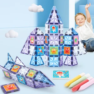 Magnepaint 58 Parçalı Premium Manyetik Oyuncak/bloklar Seti (Boyanabilen Bloklar) (Kbdj-58)