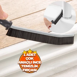 1 Adet Çok Amaçlı Multi Ince Temizlik Fırçası Derz Arası Banyo Mutfak Lavabo Detay Temizleme Fırçası