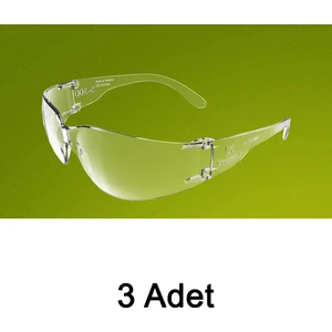 S-500 Dinamik Şeffaf Koruyucu Çapak İş Gözlüğü (3 Adet)