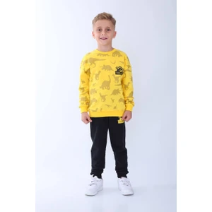 KRN Moda Dinozor Baskılı Erkek Çocuk Takım