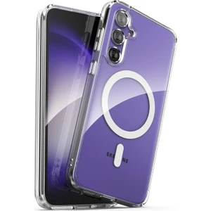 Samsung Galaxy S23 Fe Kılıf Magsafe Wireless Kablosuz Şarj Uyumlu Manyetik Şeffaf Kapak