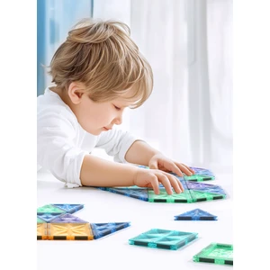 Starshine 60 Parçalı Premium Manyetik Oyuncak/bloklar Seti (Simli, Renkli Bloklarla) (KBZS-60GM)