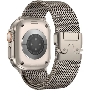 Apple Watch 10 46mm Redclick KRD-121 Metal İnce Tasarım Slim Hasır Kordon