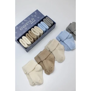 5'li Set Bebek Bambu Çorap - Baby Bamboo Socks - Yenidoğan Çorap