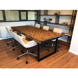 Masif Ahşap Toplantı Masası 90X200 CM