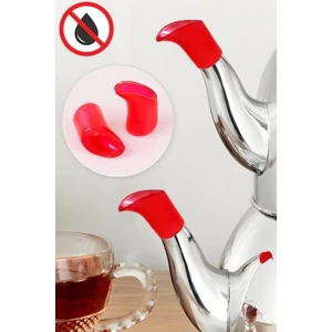 Tiesa Home Silikon 2li Çaydanlık Ülüğü Demlik Ucu Sıvı Sızdırmazmatik Damlama Önleyici