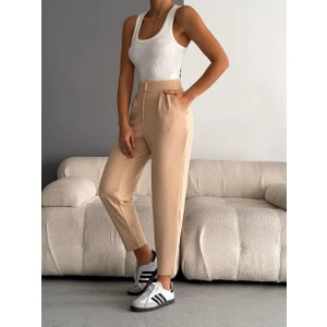 Crep Full Likralı Havuç Pantolon