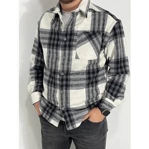 Erkek Kışlık Oduncu Gömlek Slim Fit Cepli