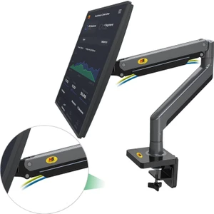 Nb G40 22"-40 " Amortisörlü 3-15 kg Profosyonel & Oyuncu Monitör Standı- Masaüstü Monitör Tutucu