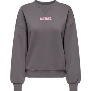 Onlsofıa L/s Word O-Neck Kadın Sweatshırt