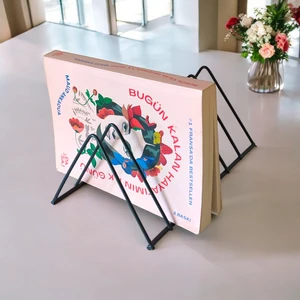 Ece Ev Modası Kitap Tutacağı-Kitap Rafı-Metal Kitap Desteği - Kitaplık- Ev ve Ofis Dekoratif Aksesuar
