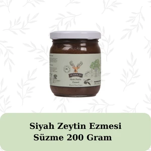 Siyah Zeytin Ezmesi 200 gr Cam Kavanoz
