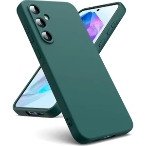 Galaxy A55 Uyumlu Içi Kadife 3D Kamera Korumalı Darbe Emici Elden Kaymaz Silikon Kılıf