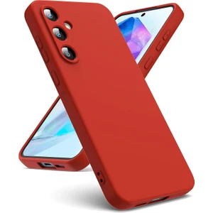 Galaxy A55 Uyumlu Içi Kadife 3D Kamera Korumalı Darbe Emici Elden Kaymaz Silikon Kılıf