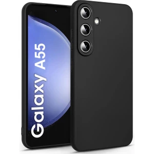 Galaxy A55 Uyumlu Içi Kadife 3D Kamera Korumalı Darbe Emici Elden Kaymaz Silikon Kılıf