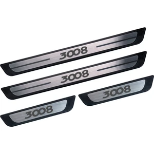 Bab Dizayn Automotive Peugeot 3008 Krom Kapı Eşik Koruması 2009-2015 Arası 4 Parça