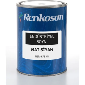 Endüstriyel Rapid Boya (Ahşap-Demir-Metal) Mat Siyah 0,75 kg