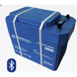 12.8V 150AH Lifepo4 Lityum Demir Fosfat Akü - (Abs Kasa) - Yeni (Bluetoothlu)