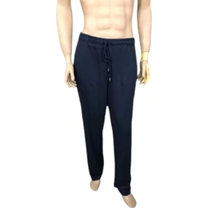 2611-BONANZA Tek Alt Pijama % 100 Pamuk-Lacivert