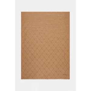 Pamuk Ipek Monogram Şal 40753-AÇIK Gri