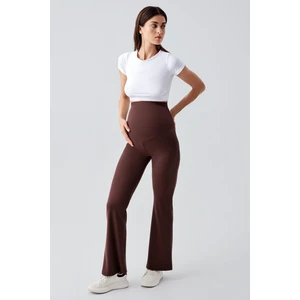 Artış Collection Fitilli Ispanyol Paça Yüksek Bel Esnek Toparlayıcı Hamile Tayt F09