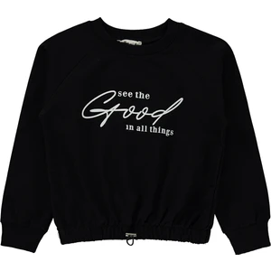 Civil Girls Kız Çocuk Sweatshirt 6-9 Yaş  Siyah