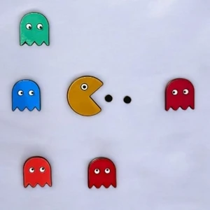 Nana Art Retro Pacman Buzdolabı 8' Li Magnet Seti